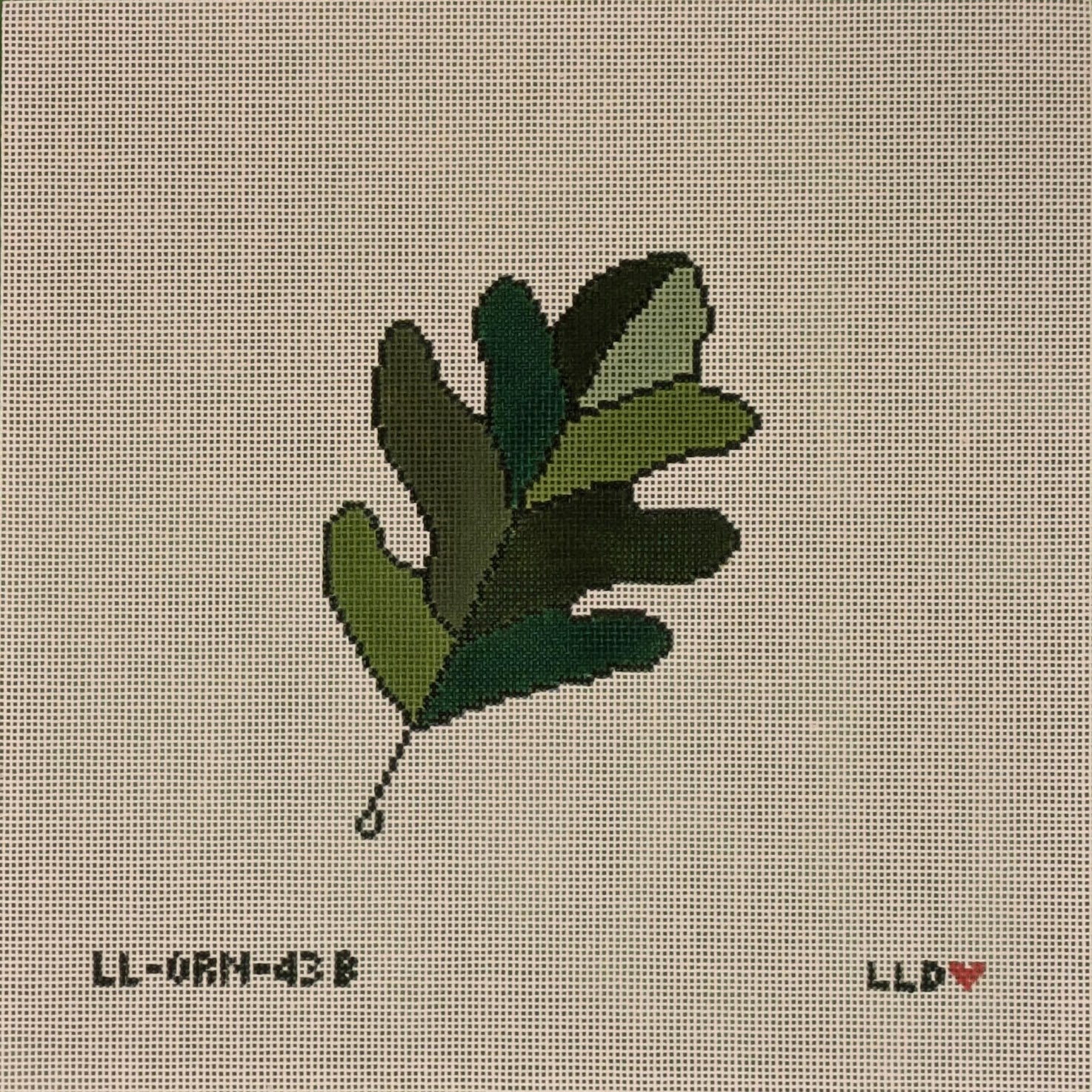 Laura Love LL-ORN-43B Oak Leaf Greens