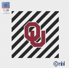 Needlepoint by Laura Oklahoma Stripe Canvas