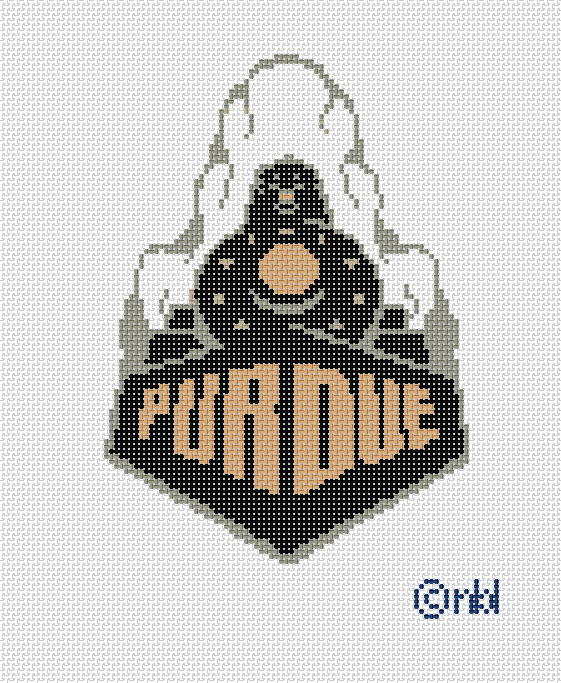 Needlepoint by Laura Purdue Train