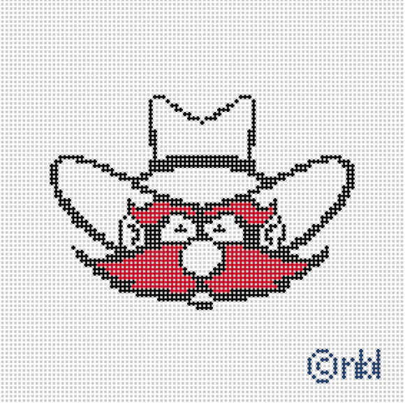 Needlepoint by Laura Texas Tech Red Canvas