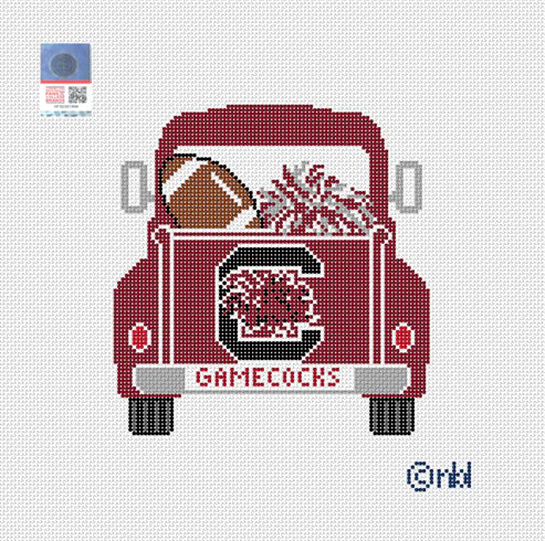 Needlepoint by Laura South Carolina Vintage Truck