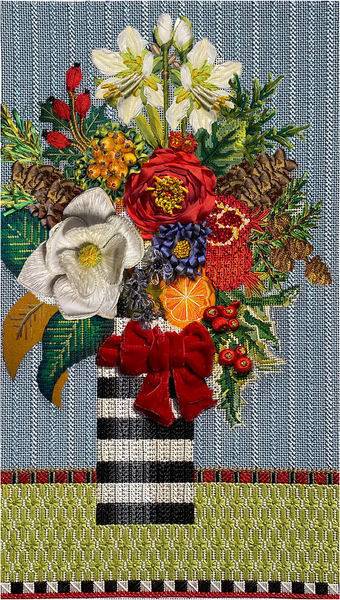 Kelly Clark KC-KCA51-18 Winter Floral (Stitch Guide Available for