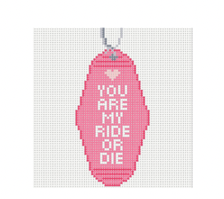 Boxwood Needlepoint Ride or Die – Stitch by Stitch