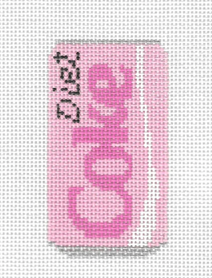 The Sassy Stitcher TSS-200 Pink Diet Coke Needlepoint Canvas