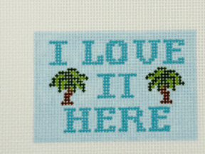 Arden Gray I Love It Here Luggage Tag