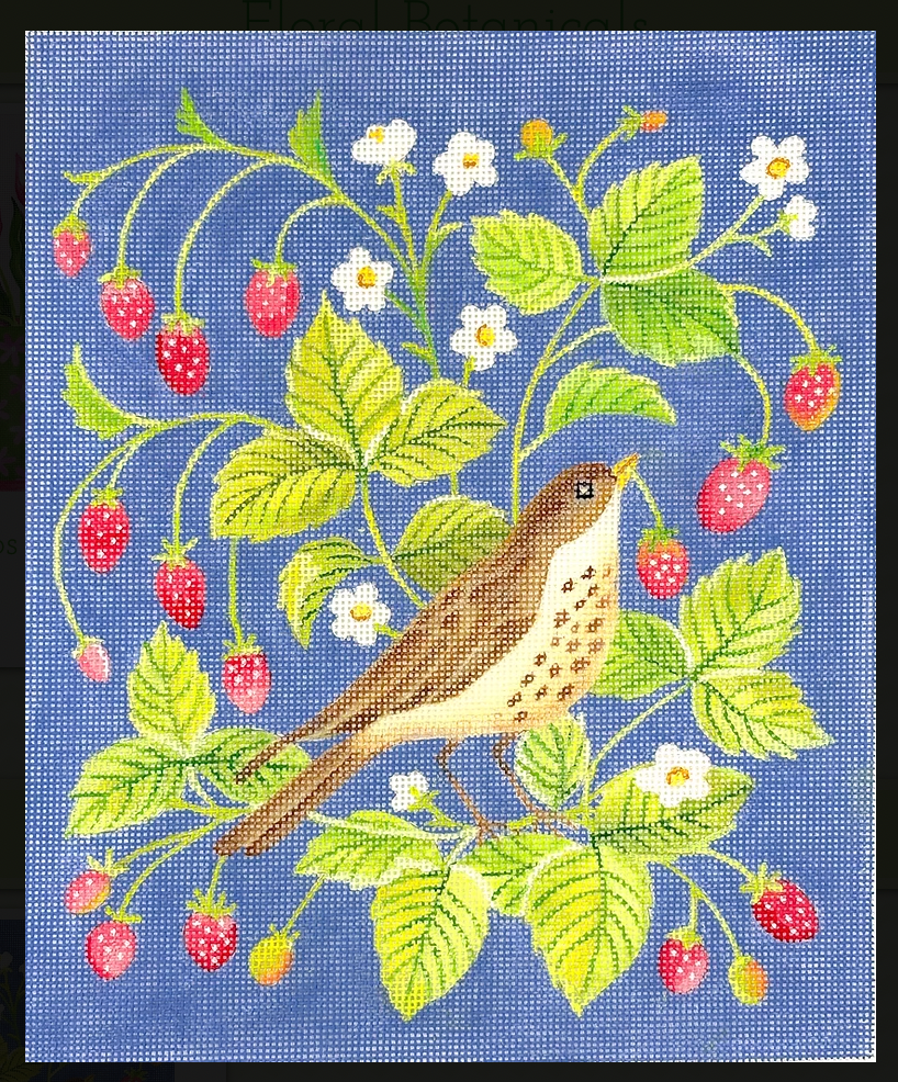 Kate Dickerson SAL-PL-05 Strawberry Thief Sparrow