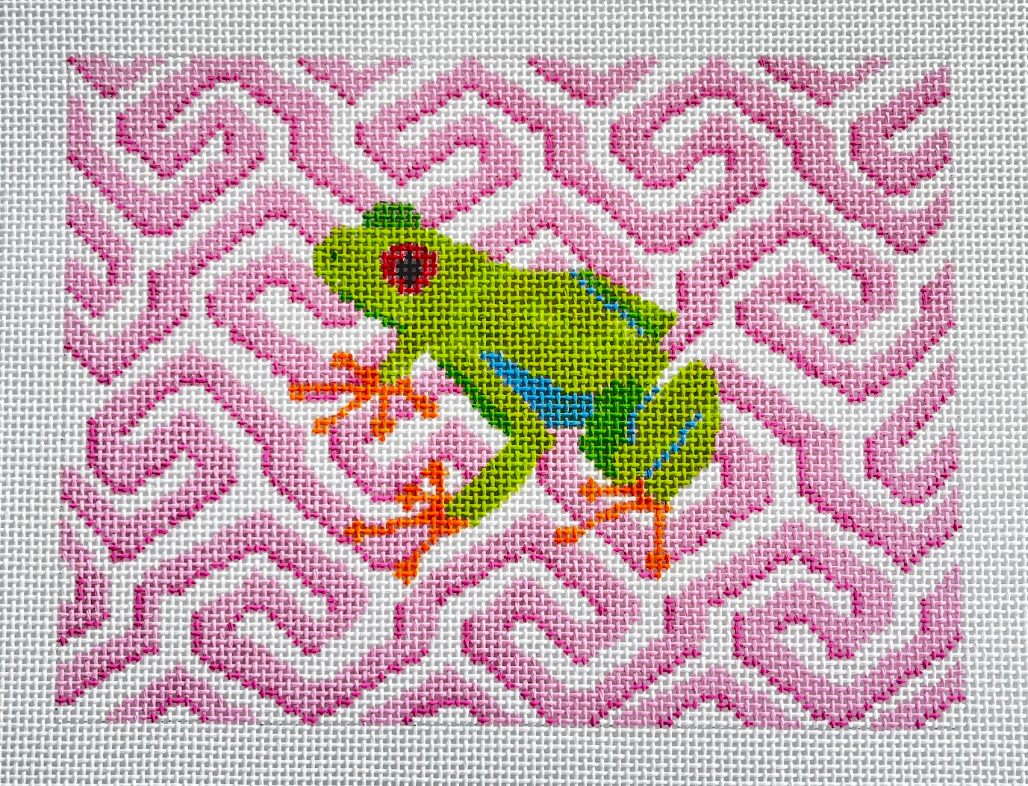 Blueberry Point 26-448 Pink Geometric w/ Frog