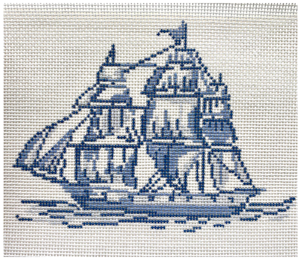Plum Stitchery RS7-B Ship Ornament