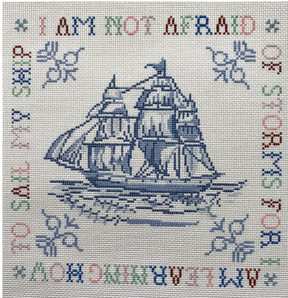 Plum Stitchery RS7-F Ship Pillow