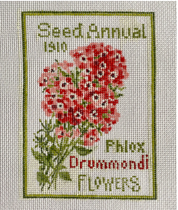 Plum Stitchery TSG60-B Vintage Seed Packet - Phlox