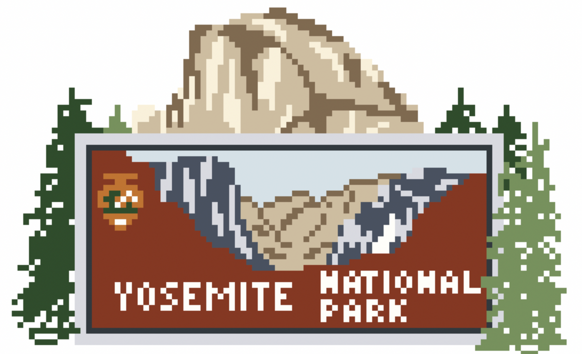 Fire and Iris FI-YM.S Yosemite Sign