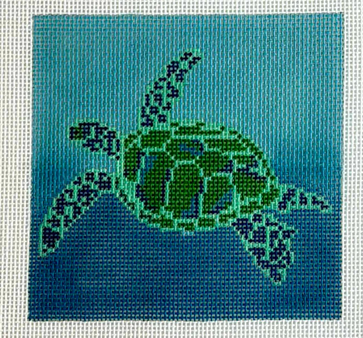 Blue Ridge Stitchery Sea Turtle - 5 inch square