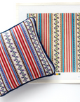 Jeni Sandberg JS-114A French Stripe 10 Inch Square Pillow / Tray Canvas - multicolor