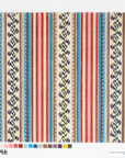 Jeni Sandberg JS-114A French Stripe 10 Inch Square Pillow / Tray Canvas - multicolor