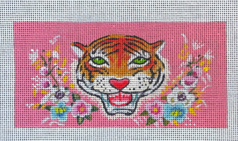 Colors of Praise IN-631 Tiger on Pink 3x6 – Stitch by Stitch