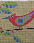 Zecca ZE915 Red Bird on Branch with Ribbon