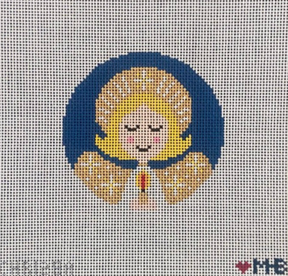 Lovemhbstudio CHR128A Angel Round (Blonde) – Stitch by Stitch