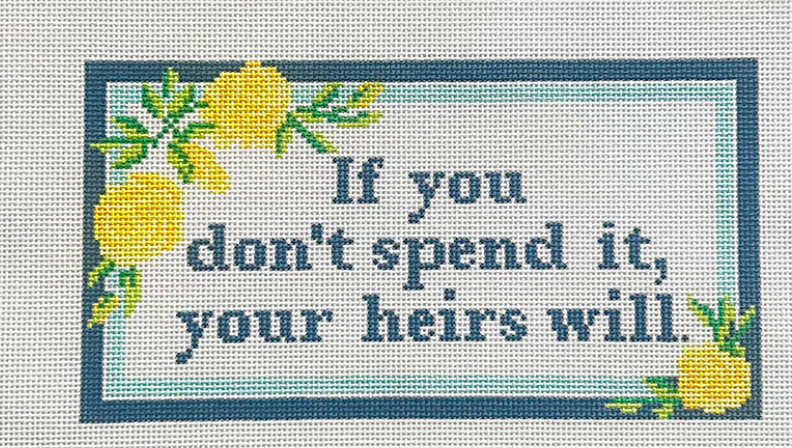 Atlantic Blue ABC-68 Heirs - If you don't spend it – Stitch by Stitch