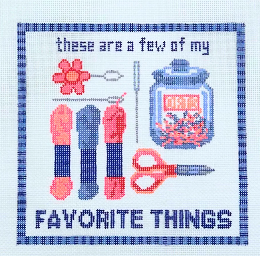 Lucky Lotus Favorite Things -Needlepoint