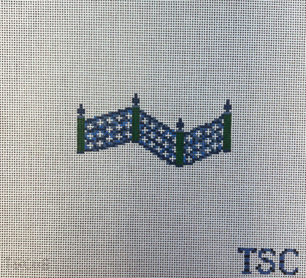 Y's handmade　0823＊ Gingham Stitchery TSC08 Blue Willow Deconstructed Fence