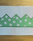 Gingham Stitchery Maddie Sweet MS20-GD Birthday Crown Green Dots