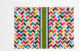 Jeni Sandberg Chevron Clutch Canvas