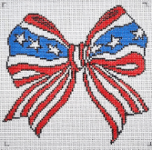 Curious Cowgirl HBA3 Patriotic Bow