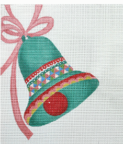Curious Cowgirl PBCB Pink Bow Christmas Bell
