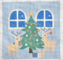 Curious Cowgirl TBDR Topaz Blue Decorating Reindeer