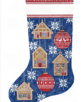 Meredith Collection X-176b Gingerbread and Ornament Stocking