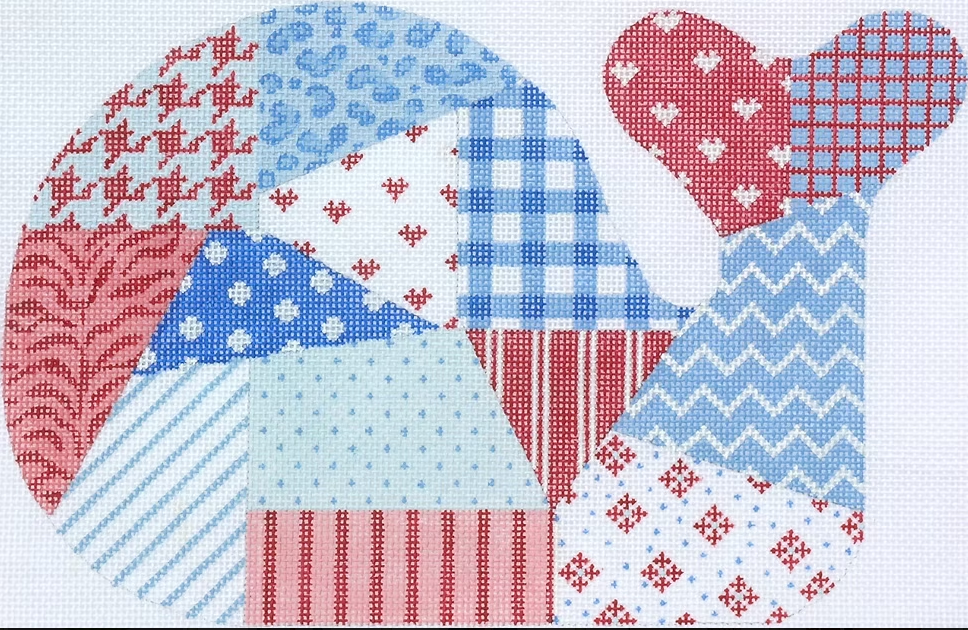 Kate Dickerson SST-19 Med. Whale - Patchwork - Red, White &amp; Blue