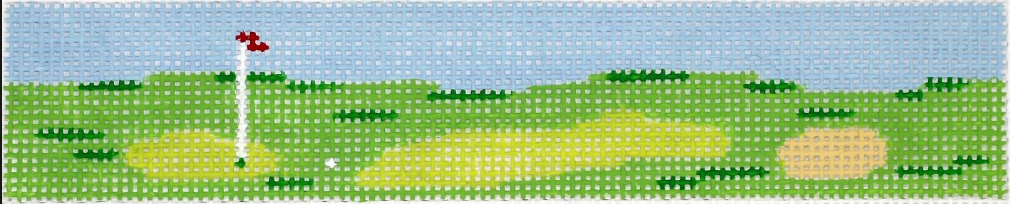 Kate Dickerson KF-37  Key Fob-golf course and putting green