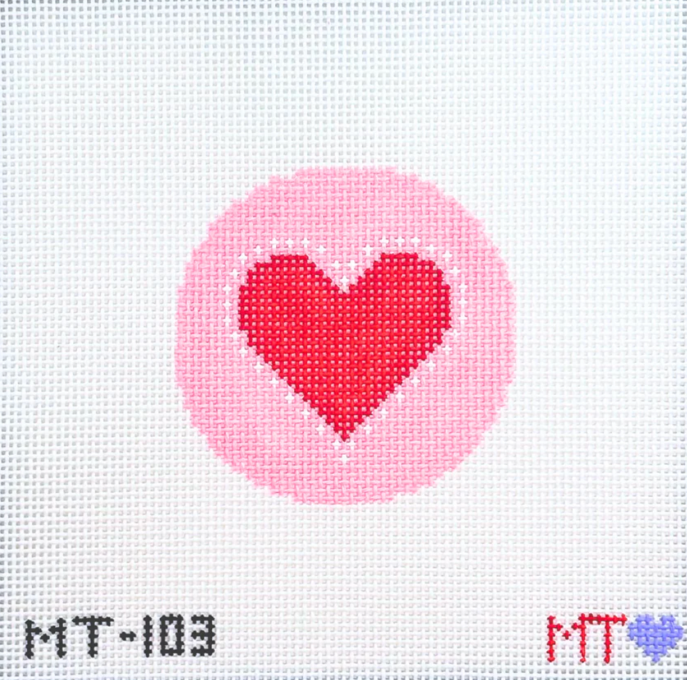The Painted Stitch MT-103 Beginner Heart Ornament