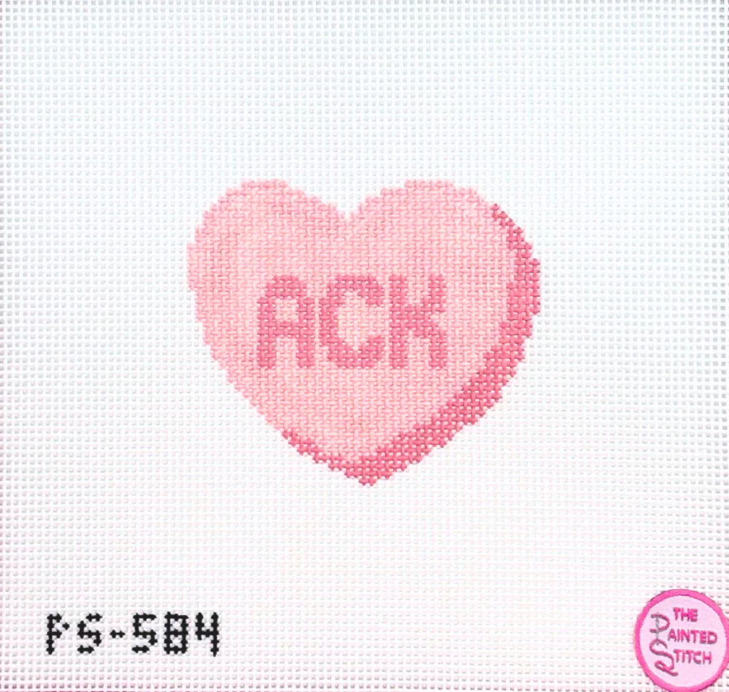 The Painted Stitch PS-584 Nantucket Conversation Heart