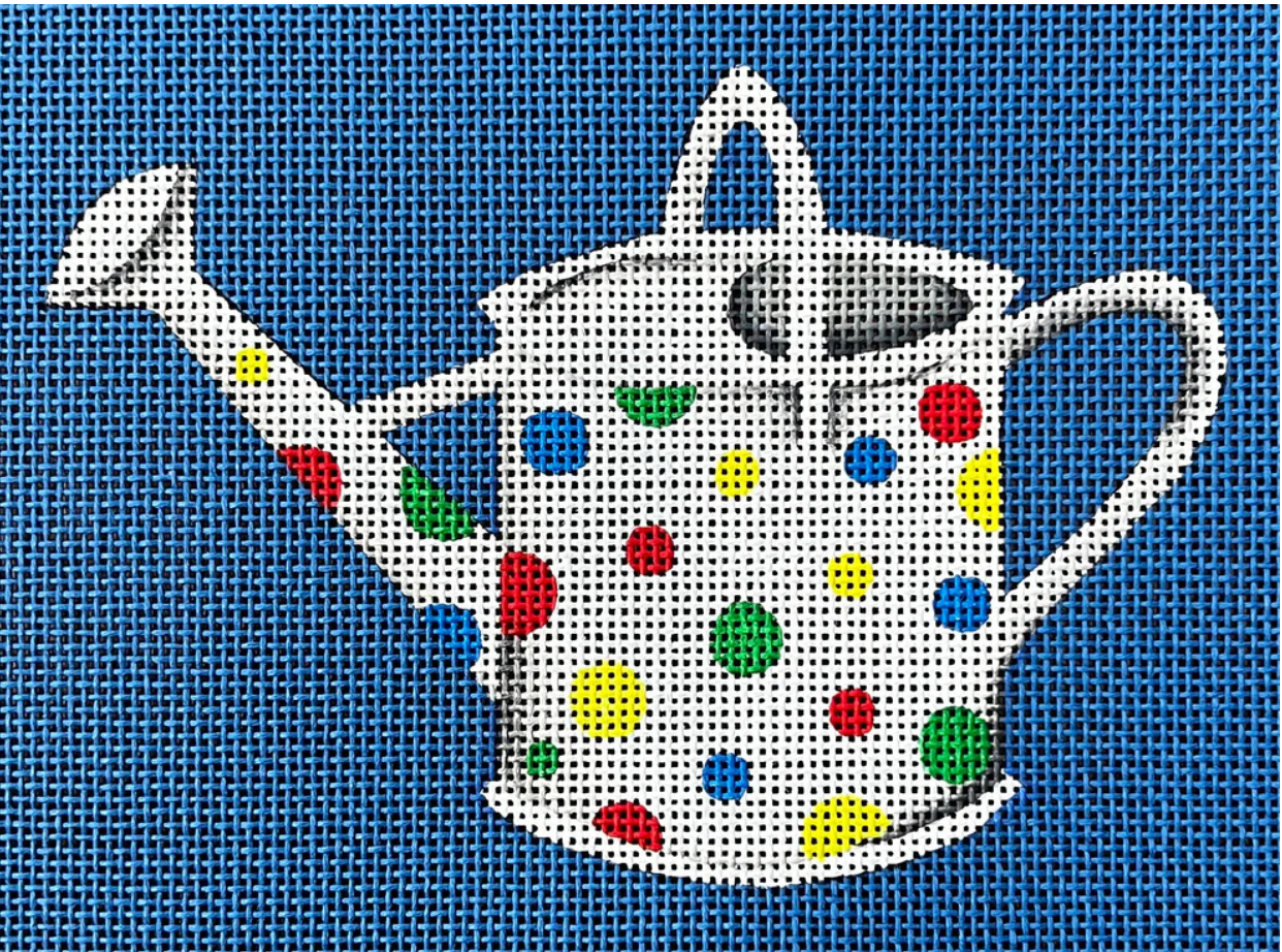 Gingham Stitchery Maiden Lane ML-29 Polka Dot Watering Can