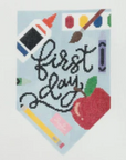 Ivy Thread Needlepoint ITN-26 First and Last Day of School Banner