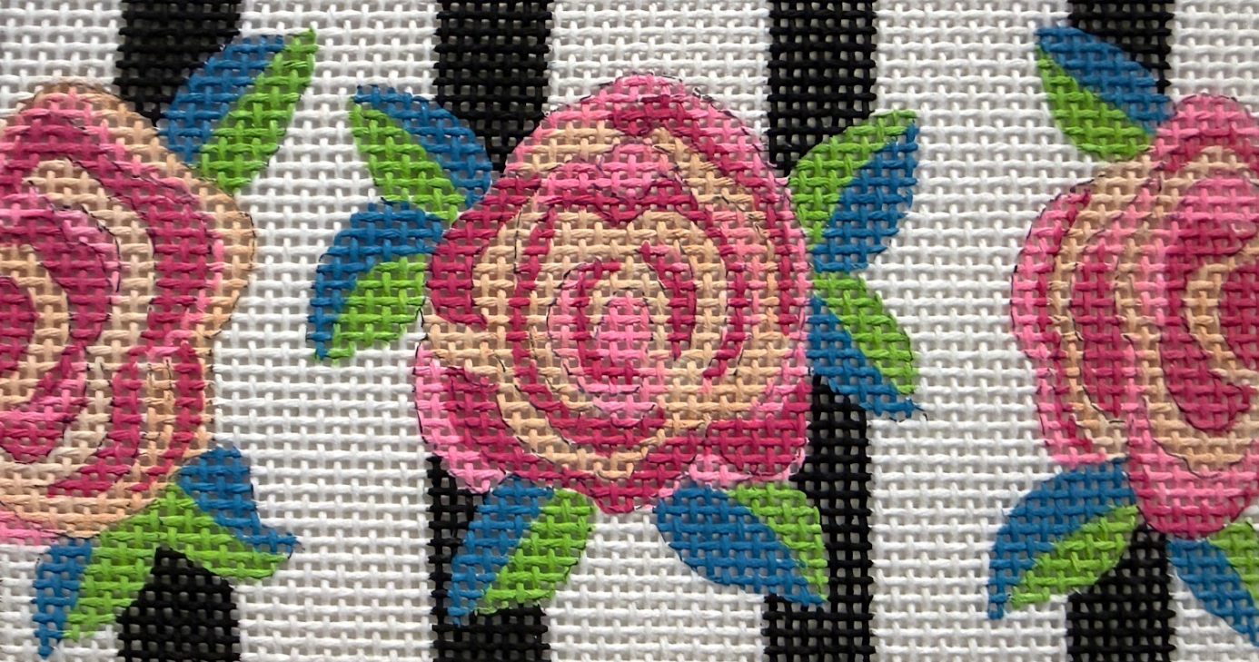 Alice Peterson CL145 Roses on Stripes