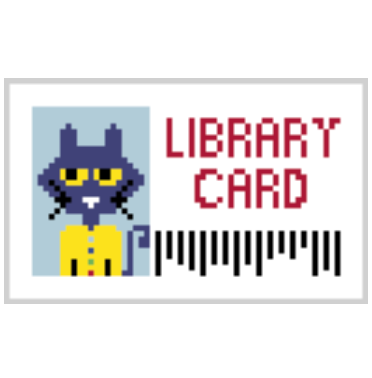 Atlantic Blue UP-214 Pete Library Card