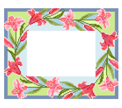 Atlantic Blue AMD-97 Lillies Frame