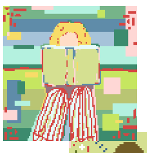 Atlantic Blue ABC-SS10 Reading Girl Blonde