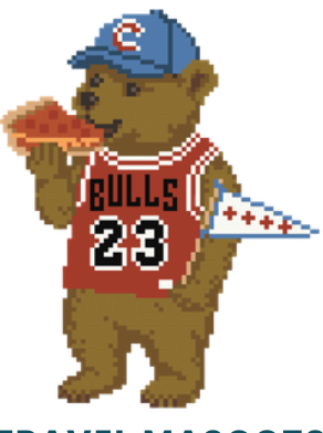 Atlantic Blue RS-135 Travel Mascots Chicago