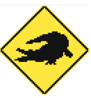 Atlantic Blue SUE-58 Beware of Alligators