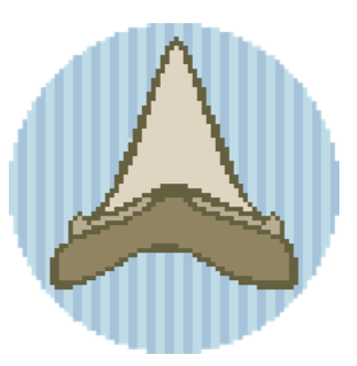 Atlantic Blue MPB-604 Shark Tooth Round