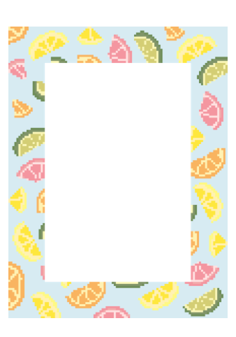 Atlantic Blue BUG-108 Citrus Slice Frame