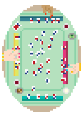 Atlantic Blue BUG-104 From Above Mahjong