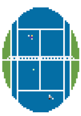 Atlantic Blue BUG-107 From Above Tennis