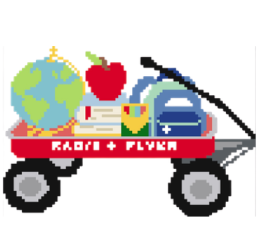 Atlantic Blue SUE-W8 Back to School Wagon
