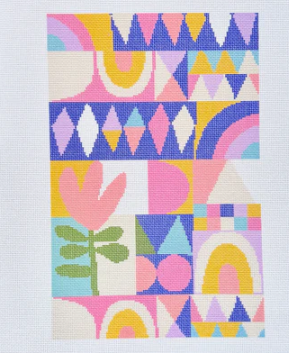 KCN KCD4239 Geometric Foldover Printed Canvas