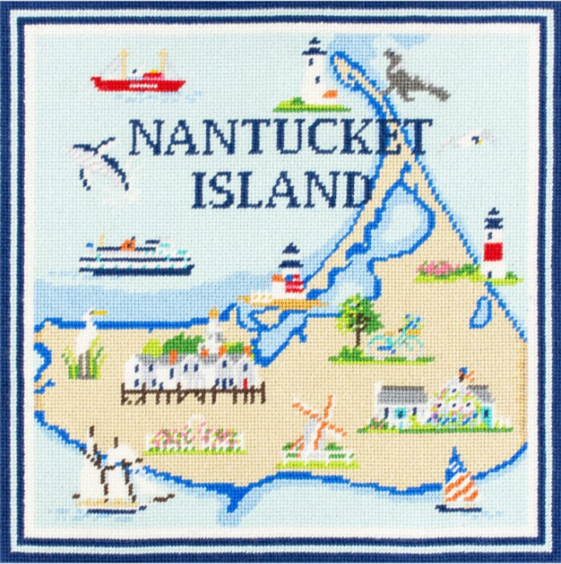 Bradley Needlepoint NTG kb241 13 mesh Nantucket Island