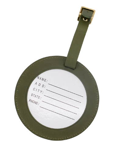 Lee BAG21G Hunter Green Luggage Tag